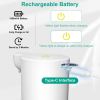 11.8OZ Automatic Foam Soap Dispenser Rechargeable Touchless Handsfree Dispenser 4 Level Adjustable Volume IPX5 Waterproof for Kitchen Bathroom