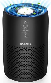 Air Purifier for Home Large Room up to 1200ftÂ²;  H13 HEPA Filter Air Cleaner for Bedroom Office;  Odor Eliminator Night Light;  Ozone-Free